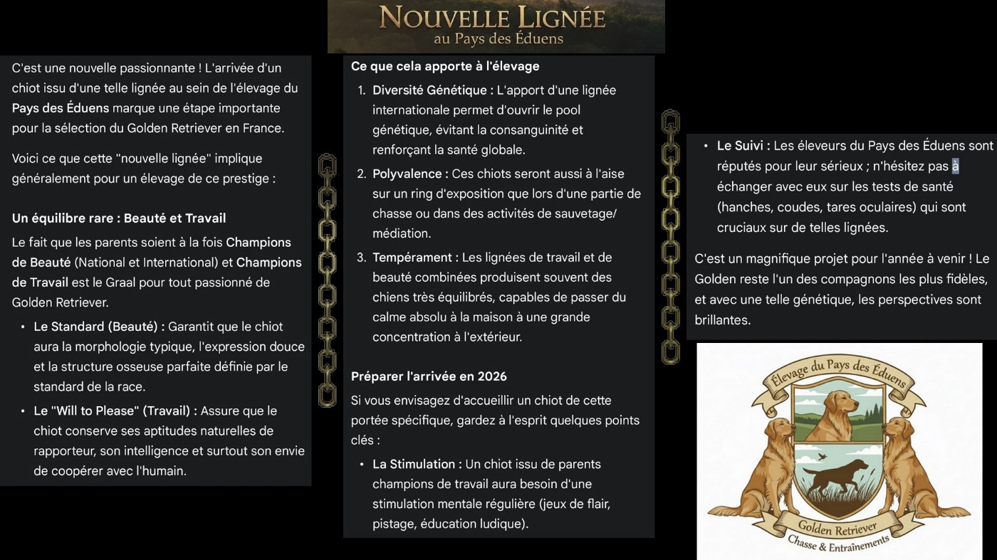 C'est acté !!! Nouvelle lignée au Pays des Eduens