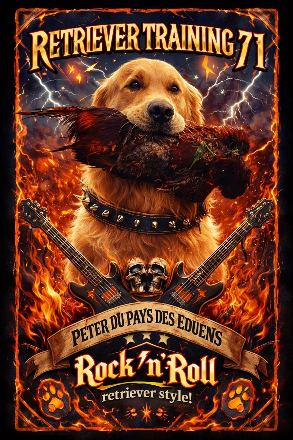 Peter (29 - 03 - 2026) Entraînement retriever par grand vent .