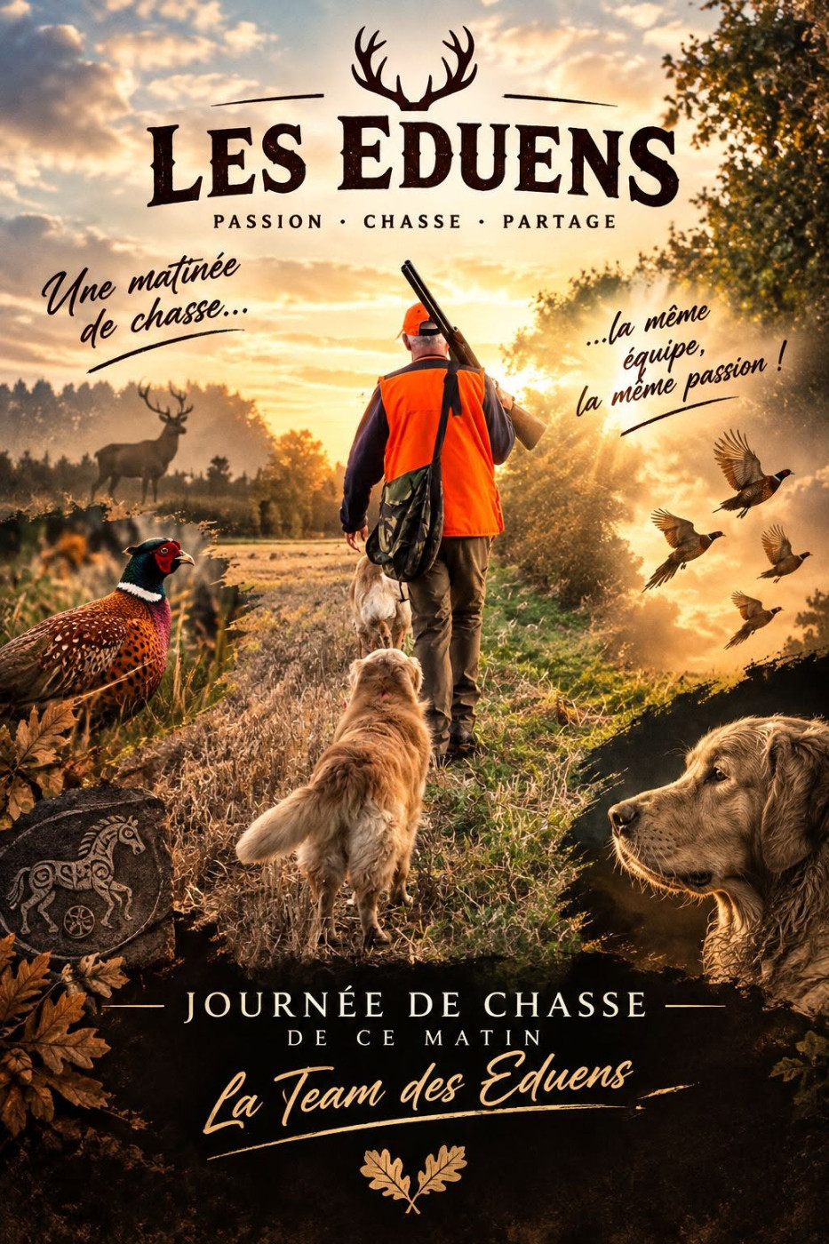 Laska et Peter : Chasse au petit gibier 2026 ( La team des Eduens )